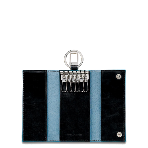 Ключница Piquadro PC1397B2/N черная Blue Square 6 х 12 х 2 см