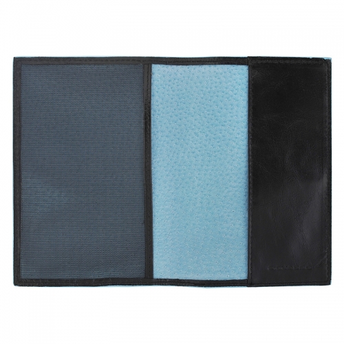 Обложка для паспорта Piquadro PP5255B2/N черная Blue Square 13,5 х 9 х 0,5 см