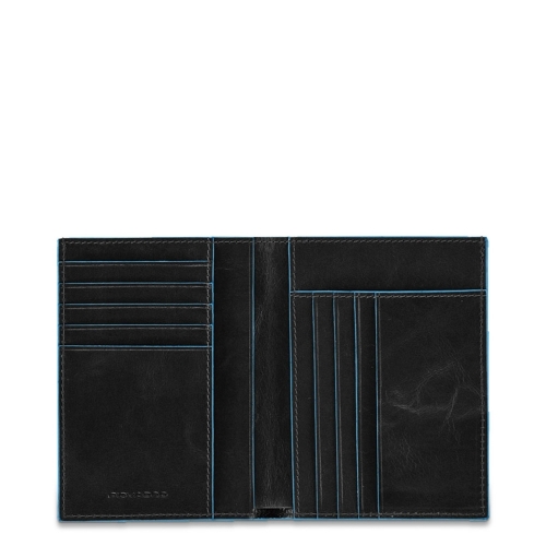 Чехол Piquadro PU1393B2/N для банковских карт вертикальный черный12,5 x 9,5 x 1,5 см