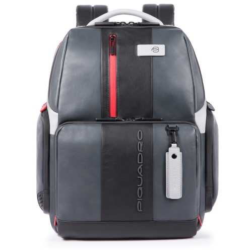 Кожаный бизнес рюкзак Piquadro CA4532UB00/GRN черно-серый Urban 44 x 34 x 18 см