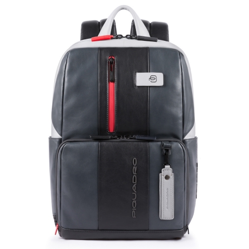 Бизнес-рюкзак кожаный Piquadro CA3214UB00BM/GRN черно-серый Urban 39 x 29 x 15 см
