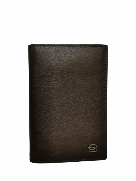 Обложка для паспорта кожаная Piquadro PP5255B3/TM коричневая Black Square 13,5 х 9 х 0,5 см