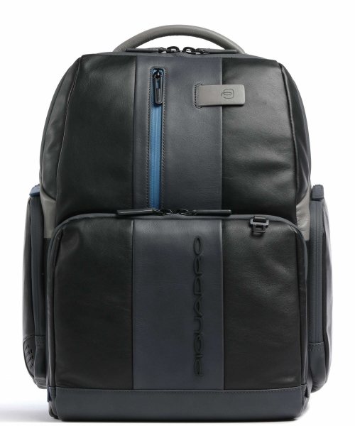 Кожаный бизнес рюкзак Piquadro CA4532UB00/NGR серо-черный Urban 44 x 34 x 18 см