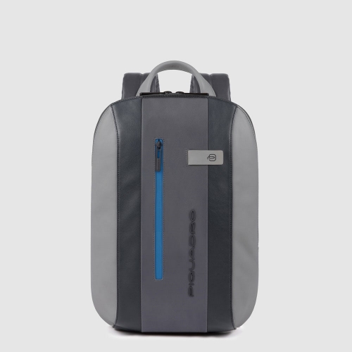 Городской компактный кожаный рюкзак Piquadro CA5608UB00/NGR серо-черный Urban 39 x 27 x 6 см