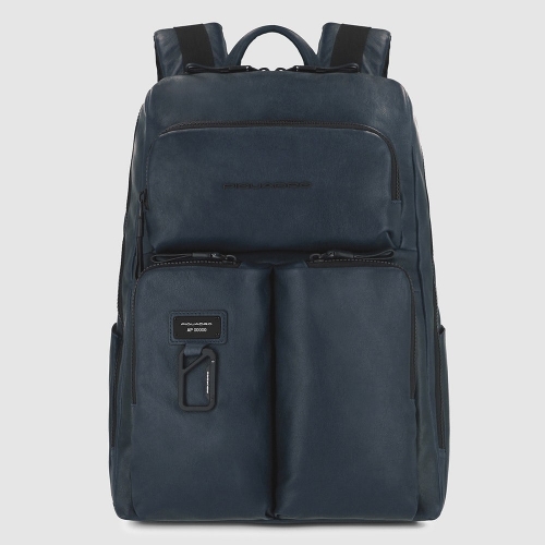 Кожаный рюкзак Piquadro CA3349AP/BLU мужской синий Harper 42 x 31 x 20 см