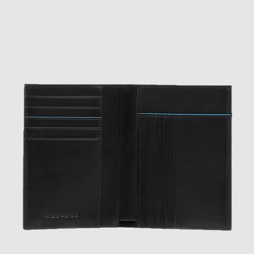 Чехол для банковских карт Piquadro PU1393B2VR/N кожаный черный B2V 12,5 x  9,5 x 1,5 см