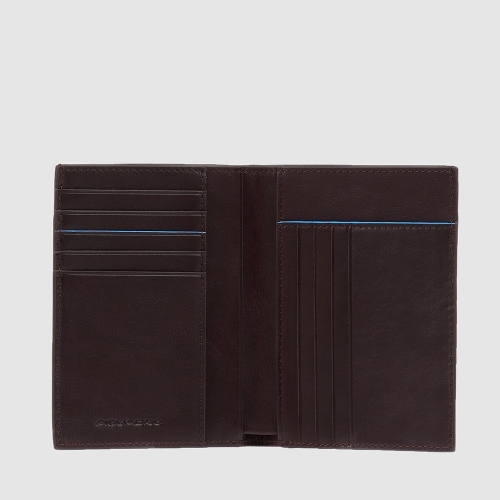Чехол для банковских карт Piquadro PU1393B2VR/MO кожаный коричневое B2V 12,5 x  9,5 x 1,5 см