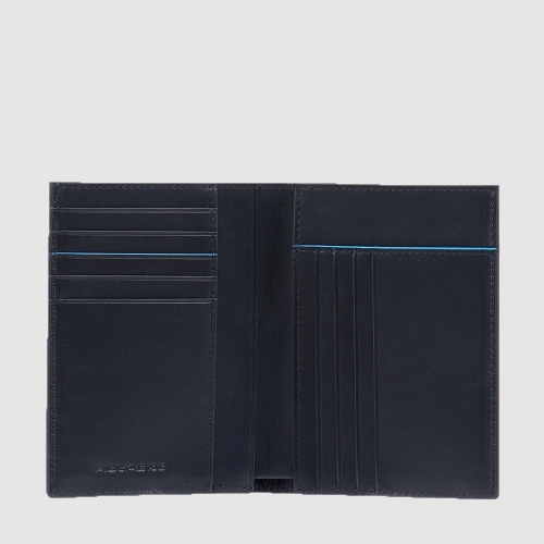 Чехол для банковских карт Piquadro PU1393B2VR/BLU кожаный синее12,5 x  9,5 x 1,5 см