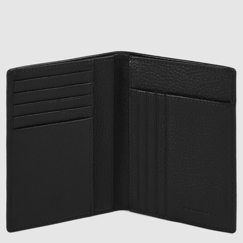 Чехол Piquadro PU1393MOSR/N для банковских карт вертикальный черный12,5 x 9,5 x 1,5 см