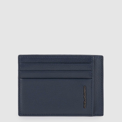 Чехол кожаный Piquadro PP2762MOSR/BLU для банковских карт синий11 x 8 x 0,5 см