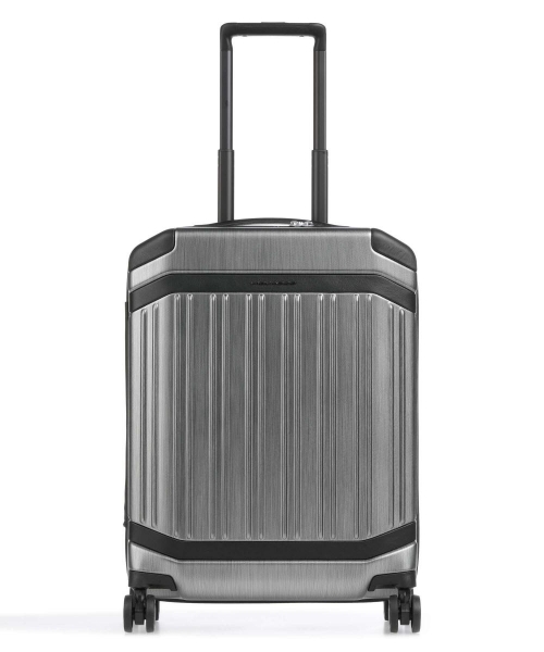 Серый чемодан на колесах  55 X 40 X 20 см