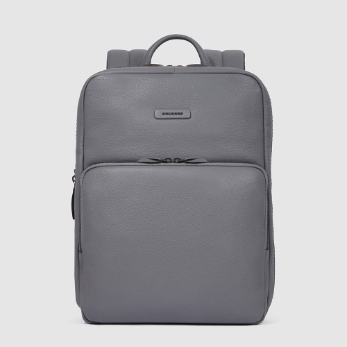Кожаный мужской бизнес-рюкзак Piquadro CA6311MOS/GR серый Modus Special 38 X 31 X 7 см