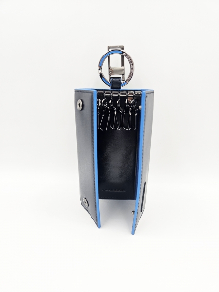Ключница Piquadro PC1397B2/BLU2 темно-синяя Blue Square 6 х 12 х 2 см