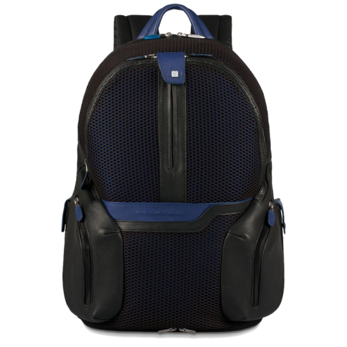 Рюкзак Piquadro CA2943OS06/BLU кожаный черно-синий 42,5 см28,5 x 42,5 x 17 см 
