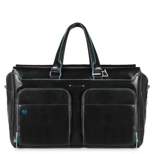 Дорожная сумка Piquadro  BV4342B2/N кожаная черная Blue Square 47 x 29 x 21,5 см