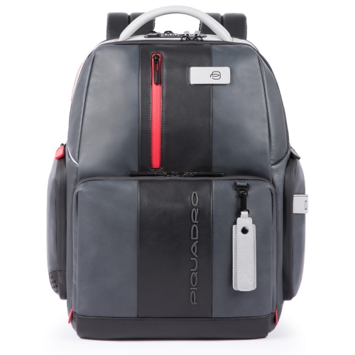 Рюкзак кожаный Piquadro CA4550UB00BM/GRN черно-серый44 x 34 x 19,5 см