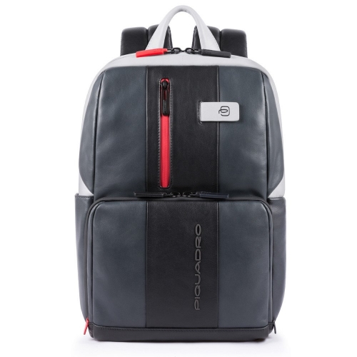Бизнес-рюкзак кожаный Piquadro CA3214UB00/GRN черно-серый39 x 29 x 15 см