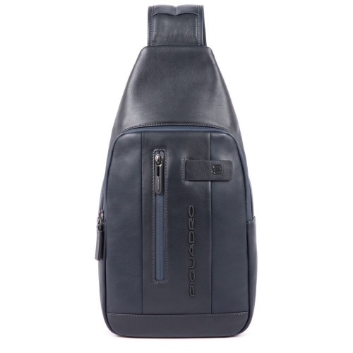 Рюкзак с одной лямкой Piquadro CA4536UB00/BLU кожаный синий Urban 38,5 x 20 x 7 см