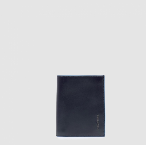 Портмоне Piquadro PU1740B2R/BLU2 вертикальное синее12,5 х 9,5 х 2,5 см