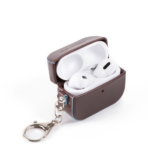 Чехол кожаный Piquadro AC5308B2/MO для AirPods Pro коричневый 6,5 x 5 x 2 см