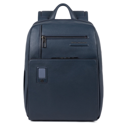 Кожаный бизнес рюкзак Piquadro CA3214AO/BLU синий Akron 38 x 30 x 14 см