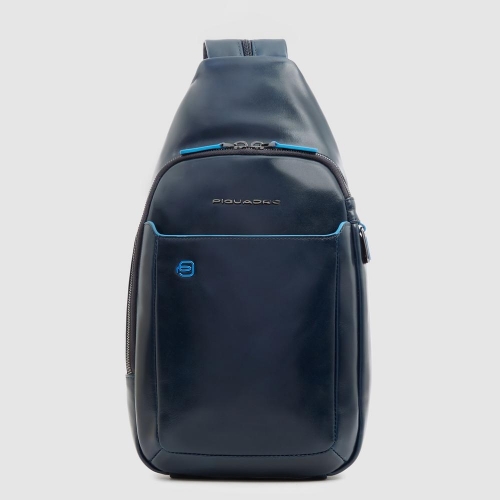 Рюкзак с одной лямкой Piquadro CA4827B2/BLU2 кожаный темно-синий37 x 20 x 10 см 