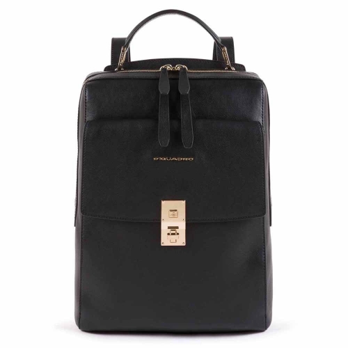 Рюкзак женский кожаный Piquadro CA5437DF/N черный34 x 25,5 x 11 см