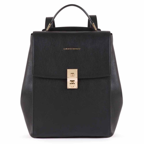 Рюкзак женский кожаный Piquadro CA5278DF/N черный Dafne 34 x 25 x 16 см