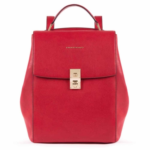 Рюкзак женский кожаный Piquadro CA5278DF/R красный  Dafne 34 x 25 x 16 см