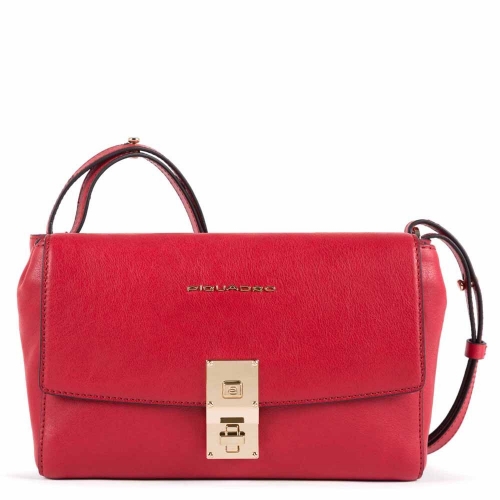 Женская сумка со съемным плечевым ремешком Piquadro CA5436DF/R красная Dafne 23 x 14,5 x 7 см