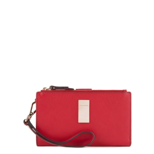 Клатч кожаный женский Piquadro PD5514DFR/R красный 18,5 x 11 x 3 см