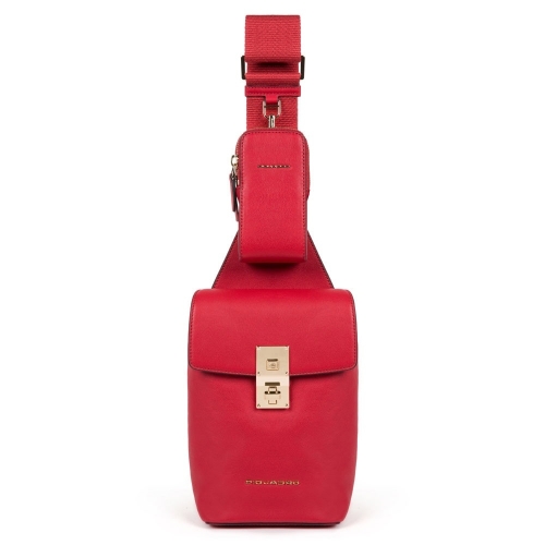 Женский рюкзак с одной лямкой Piquadro CA5513DF/R красный  Dafne 22 x 13 x 8 см