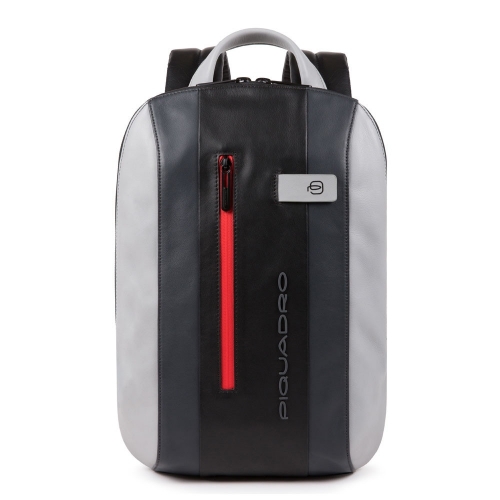 Городской компактный кожаный рюкзак Piquadro CA5608UB00/GRN черно-серый Urban 39 x 27 x 6 см