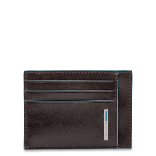 Чехол кожаный Piquadro PP2762B2R/MO для банковских карт коричневый Blue Square 11 x 8 x 0,5 см