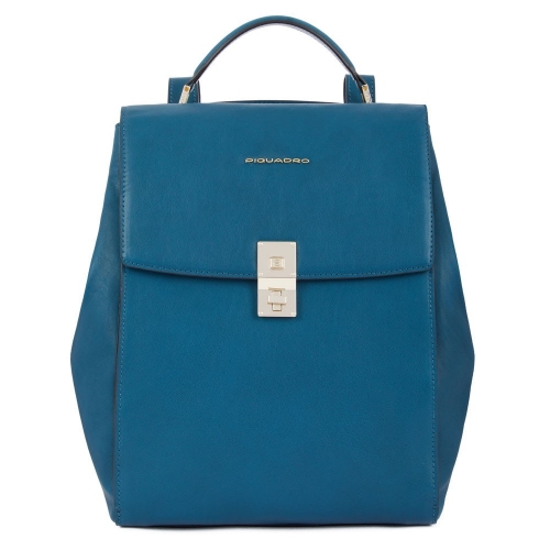 Рюкзак женский кожаный Piquadro CA5278DF/OT синий34 x 25 x 16 см
