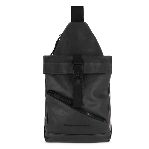 Рюкзак с одной лямкой Piquadro CA5678AP/N кожаный черный38 x 20 x 8 см