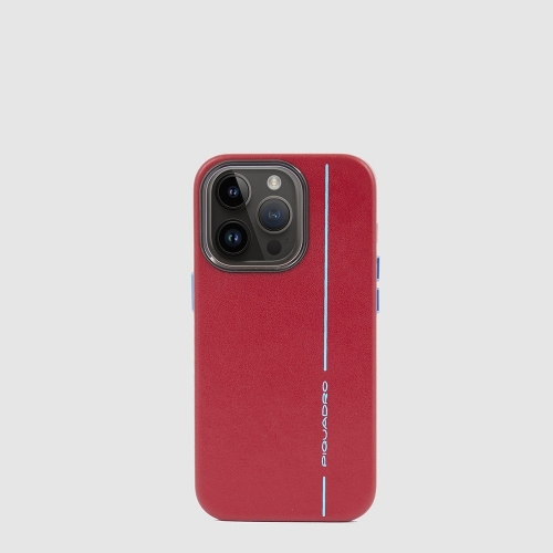 Чехол кожаный для iPhone 14 PRO Piquadro AC6197B2/R красный 15 x 7,5 x 1,1 см