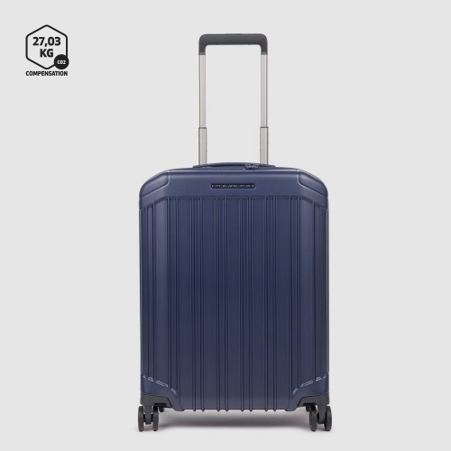 Синий чемодан на колесах  55 x 40 x 20 см
