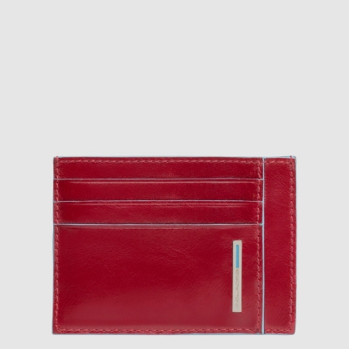 Чехол кожаный Piquadro PP2762B2R/R для банковских карт красный11 x 8 x 0,5 см