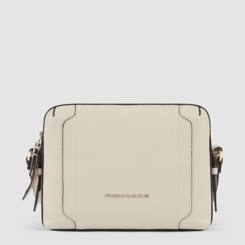 Женская сумка через плечо Piquadro BD4870W92/BECU кожаная бежевая23 x 17,5 x 9,5 см