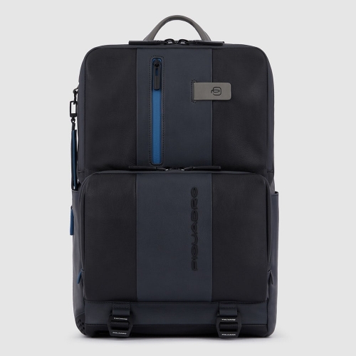 Рюкзак кожаный Piquadro CA5939UB00AIR/NGR серо-черный Urban 44 x 30 x 16 см