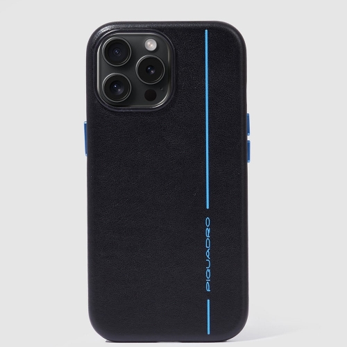 Кожаный чехол Piquadro AC6440B2/N для iPhone®15 Ultra 6,7'' черный Blue Square 16,4 x 8,1 x 1,1 см