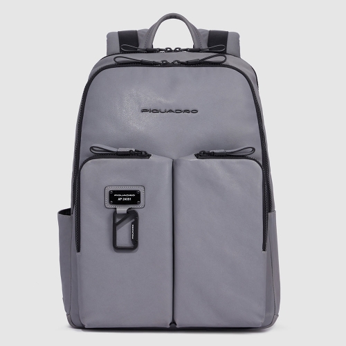 Кожаный рюкзак Piquadro CA3869AP/GR мужской серый Harper 40 x 32 x 15 см