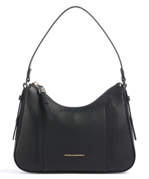 Компактная женская сумка Piquadro CA6338W92/N кожаная черная Circle 30 x 18 x 7 см