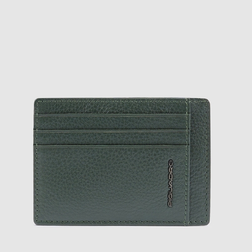 Чехол кожаный Piquadro PP2762MOSR/VE3 для банковских карт зелёный Modus Special 11 x 8 x 0,5 см