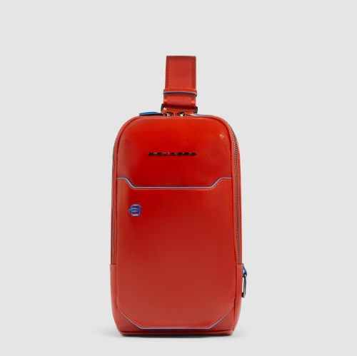 Рюкзак с одной лямкой Piquadro CA6898B2/CU4 кожаный оранжевый Blue Square 28 x 15 x 8 см