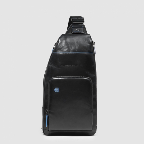 Рюкзак с одной лямкой Piquadro CA5577B2/N кожаный черный Blue Square 36 x 18 x 6 см