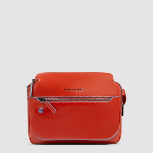 Сумка Piquadro CA6900B2/CU4 через плечо кожаная оранжевая Blue Square 27 x 20 x 9 см