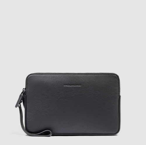 Клатч мужской с двумя отделениями Piquadro AC3944B3R/N кожаный черный23 x 15 x 3,5 см