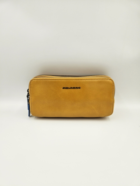 Клатч Piquadro AC2141B2R/G кожаный желтый19,5 x 10 x 6,5 см